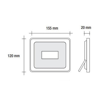 Vivida proiettore esterno 30w 4000k 2550lm ip65 Vivida luce Lampade da esterno